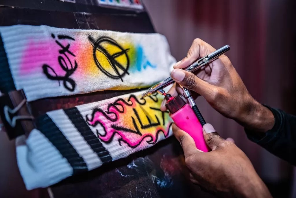 Airbrush custom sock art — Active Airbrush
