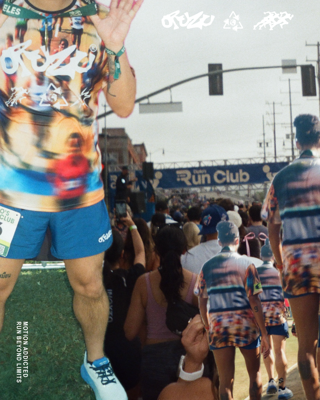 Oruzu at Diplo's Run Club start line